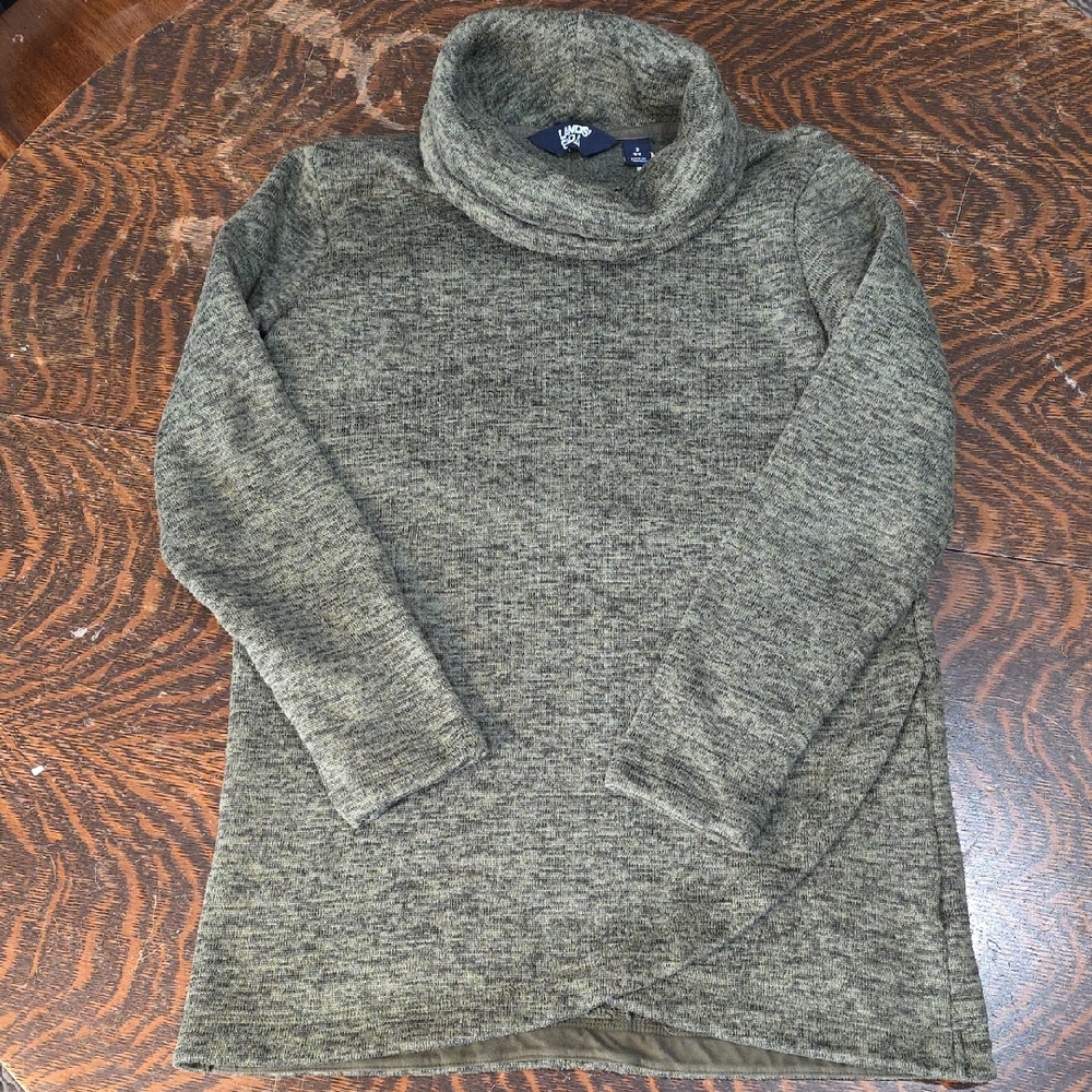 Lands' End Dark Green Knit Sweater